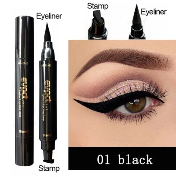 Easy wing eyeliner. Easy Liquid eyeliner with wing stamp. Various colors. - Picture 2 of 8